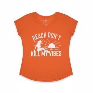 Blue Sol Sz M Beach Don’t Kill My Vibes Ladies t-shirt | NWT